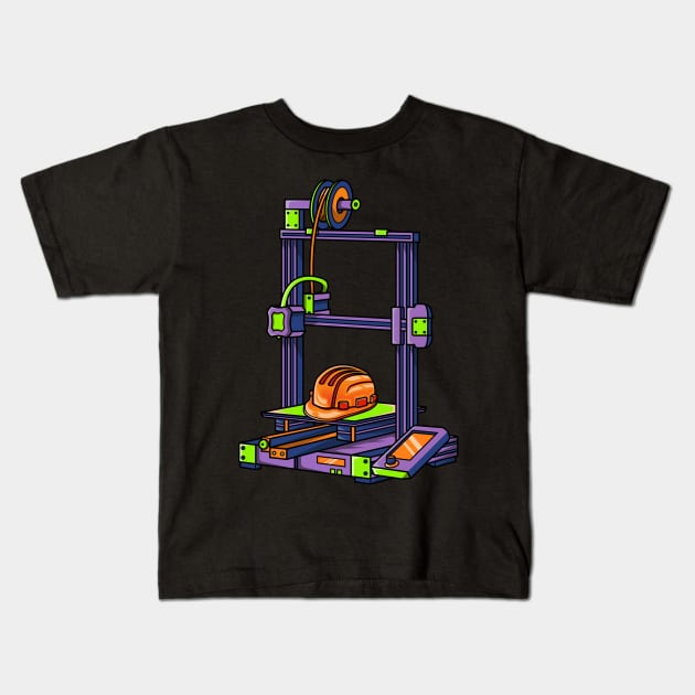 3D Printer #4 Made By Engineer Kids T-Shirt by Merch By Engineer